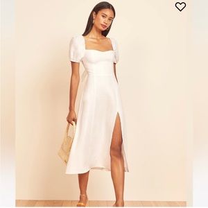 Reformation Denver Puff Sleeve MIDI Dress